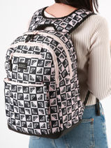 Sac  Dos 3 Compartiments Roxy Multicolore back to school RJBP4666-vue-porte