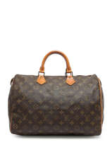 Sac  Main D'occasion Louis Vuitton Speedy 35 Monogramm Brand connection Marron louis vuitton AAZ0354