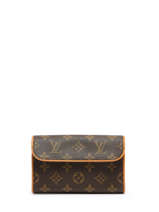 Preloved Louis Vuitton Heuptasje Florentine Monogram Brand connection Bruin louis vuitton AAX5645