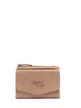 Portemonnee Smart Leder Basilic pepper Beige smart BSMA98