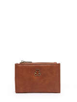 Portefeuille Lulu castagnette Marron cloute KAPORAL