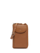 �tui T�l�phone Caviar Cuir Crinkles Marron caviar 84023