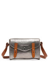 Cross Body Tas Mini Indispensable Leder Paul marius Zilver vintage MINI