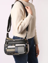 Sac Bandoulire Ecossais Miniprix Multicolore ecossais XE169-vue-porte