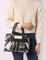 Sac Port Main Ecossais Miniprix Multicolore ecossais XE528-vue-porte