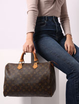 Handtas Louis Vuitton Brand connection Bruin louis vuitton AAZ0580-vue-porte