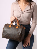 Handtas Louis Vuitton Brand connection Bruin louis vuitton AAZ0802-vue-porte