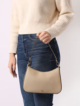Sac Port paule Danni 26 Cuir Lauren ralph lauren Beige danni 31883768-vue-porte