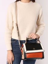 Sac Bandoulire Tricolor Lulu castagnette Multicolore tricolor URBANO-vue-porte