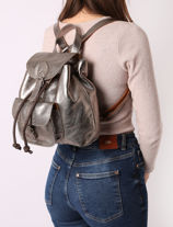 Sac à Dos Lebaroudeur Paul marius Gris vintage BAROUDEU-vue-porte