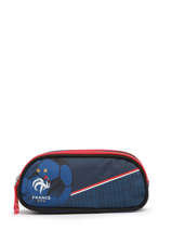 Trousse 2 Compartiments Federat. france football Bleu fff 23CX207D