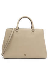 Handtas Hanna 37 Leder Lauren ralph lauren Beige hanna 31898556