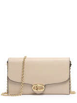 Sac Bandoulire Adair Cuir Lauren ralph lauren Beige adair 31902100