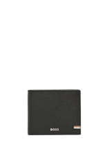 Kaarthouder Leder Hugo boss Zwart iconic HLY421A