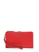 Portefeuille New Hamilton Leder Michael kors Rood jet set F9GAFW4L