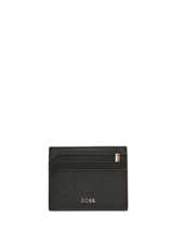 Kaarthouder Leder Hugo boss Zwart iconic HLC421A