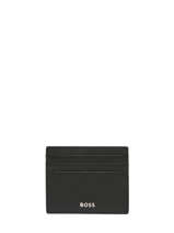 Kaarthouder Leder Hugo boss Zwart smooth HLC403A