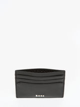 Kaarthouder Leder Hugo boss Zwart smooth HLC403A-vue-porte