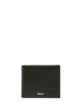 Portefeuille Leder Hugo boss Zwart smooth HLW403A