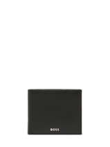 Portefeuille Leder Hugo boss Zwart smooth HLM403A