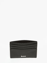 Kaarthouder Leder Hugo boss Zwart grained HLC416A-vue-porte