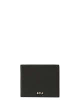 Kaarthouder Leder Hugo boss Zwart grained HLW416A