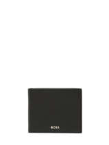 Porte-cartes Iconic Cuir Hugo boss Noir grained HLW416A