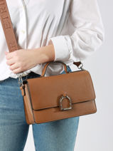 Cross Body Tas M Altesse Leder Etrier Bruin altesse A10109-vue-porte