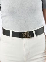 Ceinture Lauren ralph lauren Noir elmswood 12912040-vue-porte