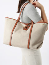 Sac Port paule Emerie Lauren ralph lauren Beige emerie 31920062-vue-porte