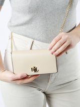 Sac Bandoulire Dryden Cuir Lauren ralph lauren Beige dryden 32915377-vue-porte
