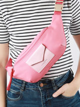 Sac Banane Lancaster Rouge maya 85-vue-porte