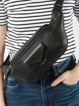 Sac Banane Lancaster Noir maya 85-vue-porte