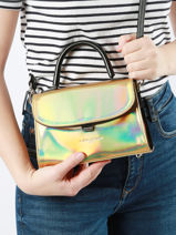 Sac Bandoulire Glass Irio Lancaster Or glass irio 41-vue-porte