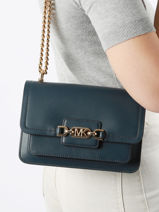 Sac Bandoulire Heather Cuir Michael kors Bleu heather S2G7HL3L-vue-porte