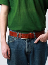 Ceinture Ajustable Von dutch Noir belt ACIDE-vue-porte