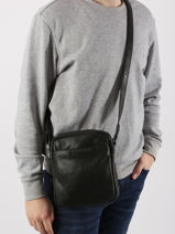 Sac Bandoulire Arthur & aston Argent diego 1438-25-vue-porte