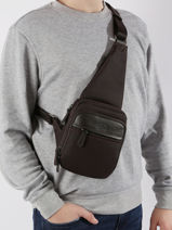 Sac Bandouli�re Francinel Marron porto 653106-vue-porte