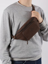 Sac Banane Cuir Francinel Marron bilbao 655040-vue-porte