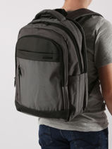 Sac  Dos Business David jones Gris business PC045-vue-porte