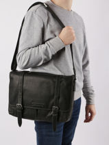 Messenger Tas Arthur Leder Arthur & aston Zwart johany 15-vue-porte