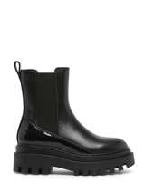 Boots En Cuir Calvin klein jeans Noir women 12860GT