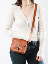 Cross Body Tas Vintage Leder Paul marius Bruin vintage ESSENTIE-vue-porte