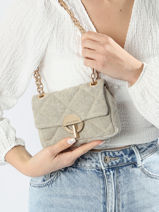 Sac Bandoulire Moon Lin Vanessa bruno Marron moon 70V40326-vue-porte