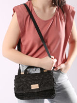 Cross Body Tas Clematite Woomen Zwart clematite WCLE03-vue-porte
