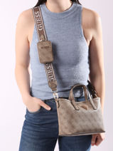 Sac Bandoulire Latona Guess Beige latona SG921175-vue-porte