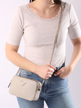 Cross Body Tas Noelle Guess Beige noelle ZG787914-vue-porte