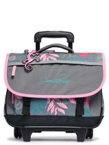 Cartable  Roulettes 2 Compartiments Cameleon Gris actual PBBACR38