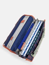 Cartable 1 Compartiment Cameleon Bleu retro PBRECA32-vue-porte