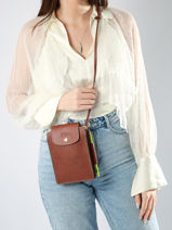Longchamp Epure Cross body tas Rood-vue-porte
